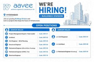 Aarvee Associates Vacancy 2026 | For Buildings Division Jobs in Hyderabad