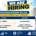 Aparna Constructions Recruitment 2026 – Admin & Transport Jobs in Hyderabad
