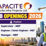Capacite Infra Projects Recruitment 2026 – MEP Jobs in Mumbai & Navi Mumbai