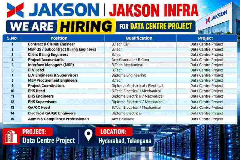 Jakson Data Centre Hiring Announcement 50kb