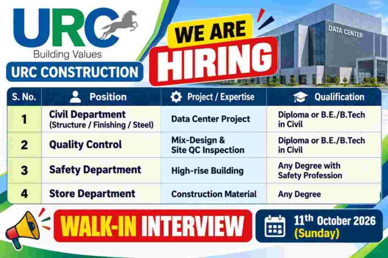 URC Construction Walk In Interview Flyer 50kb